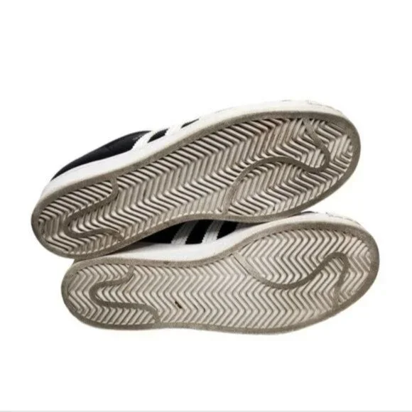 ADIDAS SUPERSTAR Core Black Cloud White Sneakers FV3286 - Picture 10 of 11